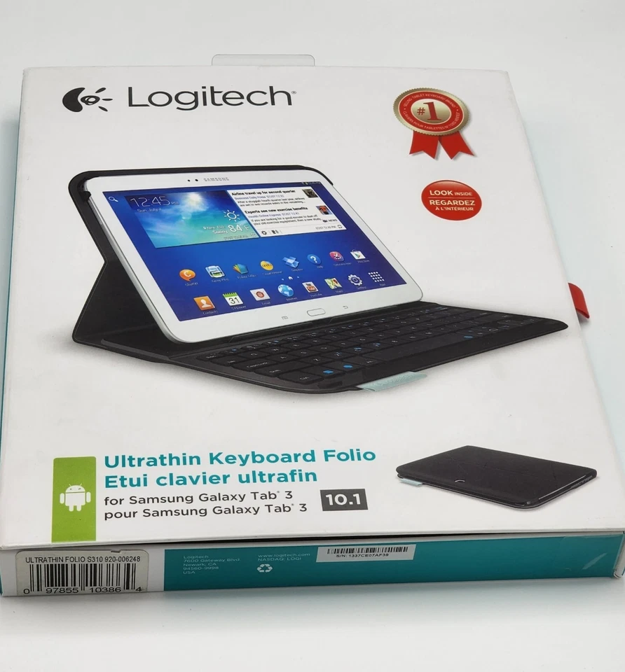 Logitech Ultrathin Keyboard Folio for 10.1-Inch Samsung Galaxy Tab 3 - Image 1 of 4