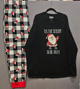 Tis The Season To Be Jolly - Jammies for your Families Men's Size 3XB Pajama Set - Picture 1 of 2