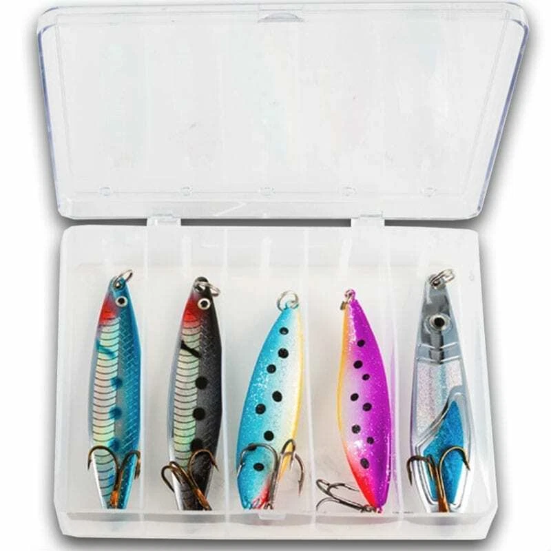 FLADEN Coast Lure Set 5 Stück 24-28g Köderset Mefo Meerforellenblinker Blinker - Bild 1 von 1
