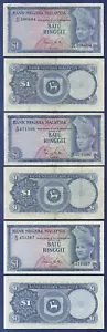 MALAYASIA 1 RINGGIT ND (1972-1976) A27 D64 E12 ALL VF - Picture 1 of 1