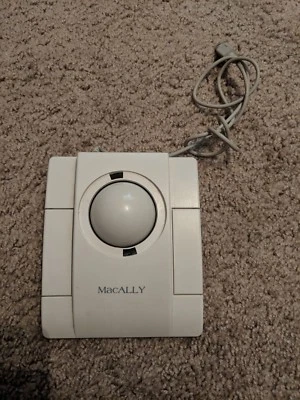 Macally Trackball gray grey mouse serial no 4115747 NICE UNTESTED - Image 1 of 2