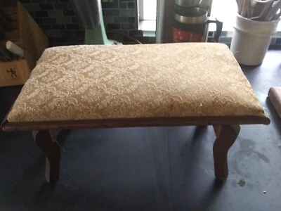 Unique Antique Victorian Upholstered Footstool - Image 1 of 4