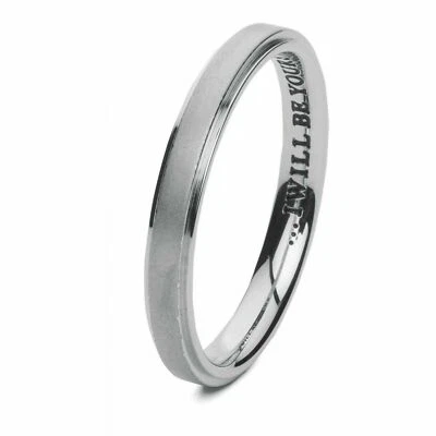 Sagapo Anello Fedina Uomo Acciaio Lucido e Satinato S'agapo SFV34B Misura 21 - Immagine 1 di 3