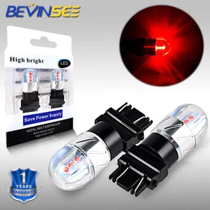 3157 3057 Bombillas LED rojas Marcador lateral de freno Señal de giro Luz de parada trasera 4157 4057 - Imagen 1 de 11