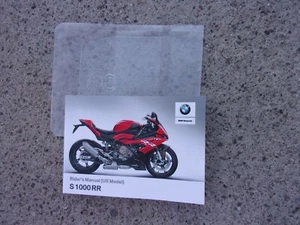 2018 BMW S1000RR FACTORY RIDER'S OWNERS MANUAL US MODEL S1000RR - Bild 1 von 3