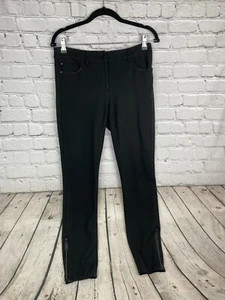 White House Black Market Size 2 The Skinny Zipper  Ankle Black Pants - Picture 1 of 10