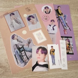 Official BTS Jungkook Deco Kit 2022 double-sided Photocard Stickers Posters - Imagen 1 de 2