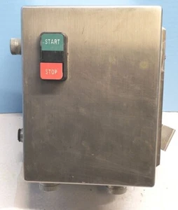 HOFFMAN A8064CHNFSS JUNCTION BOX STAINLESS STEEL ENCLOSURE 8X6X7 START/STOP - Picture 1 of 7