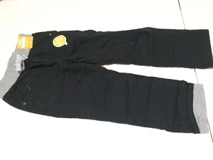 NWT Gymboree Boys Pull on Pants Jersey Lined Black 5 - Picture 1 of 2