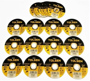 20 TOLSEN 4-1/2 X 1/25" METAL PLANO CORTADO RUEDAS DE CORTE ACERO INOXIDABLE 76132 - Imagen 1 de 3