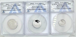 Platinum Medal Mount Rushmore 💥3 Coin Set💥 Limited to 1,000 - Picture 1 of 2