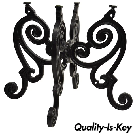 Cast Iron French Pastry Style Scrolling "Butterfly" Dining Table Pedestal Base Cover