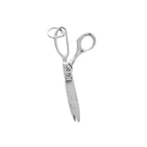 Charm in argento sterling, ciondolo forbici, originale .925, charms parrucchiere, antico - Foto 1 di 2