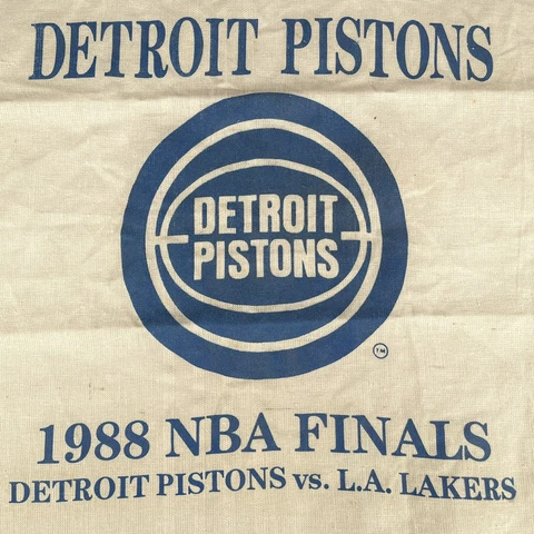 1988, Detroit Pistons NBA FINALS vs. L.A. Lakers Towel 17" x 17" Cover