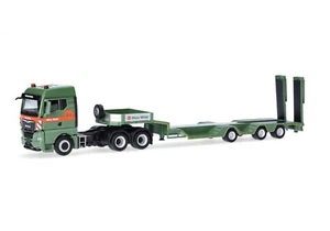Camion Herpa modello 1:87 MAN TGX GM tuttofare semirimorchio a pianale ribassato Max Wild H0 318273 - Foto 1 di 5