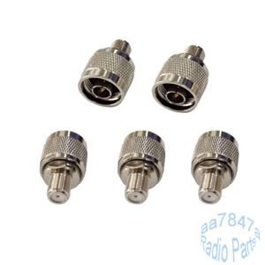 Lot5 N wtyczka wtykowa do gniazda F gniazdo koncentryczne adapter RF złącze konwerter 50 omów - Zdjęcie 1 z 3
