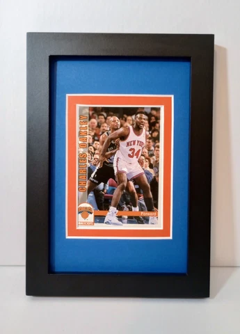 Charles Oakley New York Knicks Display Custom Framed NBA Basketball Card Plaque Cover