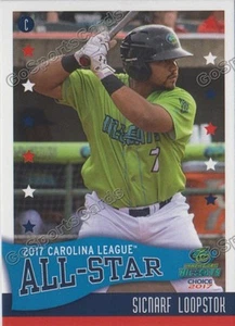 Carolina League All Star N Sicnarf Loopstok RC Rookie Indians 2017 - Imagen 1 de 1