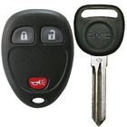 GMC Keyless Entry Remote key fob + Transponder Chip key with logo