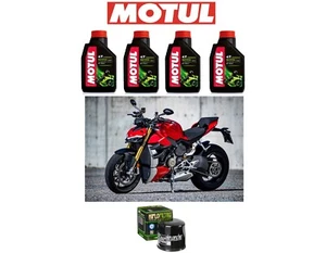 Tagliando Motul 5000 10W40 + Filtro Olio per DUCATI StreetFighter V4 / V4 S - Foto 1 di 1