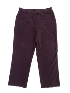 Haggar Size 16 Average (36x30) Purple Stretch Straight Dress Pants Women's - Picture 1 of 8