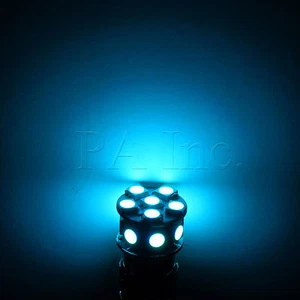 Pair BAY15D / 1157 13SMD LED Cool Ice Blue Sidelight Turn Signal Light Lamp P3 - Picture 1 of 2