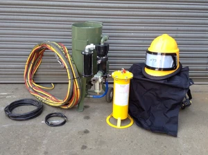 Hodge Clemco 1028 Shot Sand Bead Grit Blasting Blaster Pot Machine Package - Picture 1 of 3