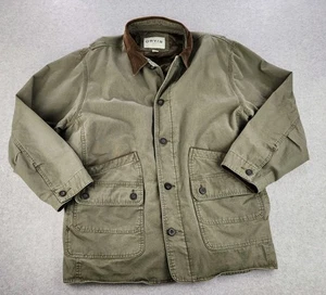 Abrigo Orvis Chore Chaqueta de Granero para Hombres XXL Verde Lona Pana Acolchado Forrado - Imagen 1 de 20