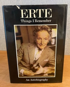 THINGS I REMEMBER : AN AUTOBIOGRAPHY by Erté 1975 - 1920s Fashion Design Memoir - Picture 1 of 16
