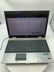 HP ELITEBOOK 8540P I5-560M 15.6" NO RAM NO HDD NO ADAPTER - Imagen 1 de 12