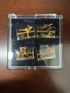 1992 Albertville Nordic Olympic Pin Set USA Hockey Eiskunstlauf Ski Speed Skate - Bild 1 von 8