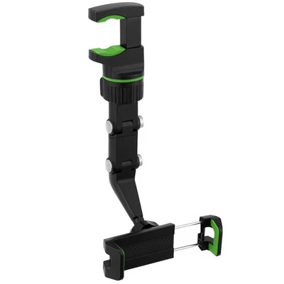 Espelho retrovisor de carro 360° rotação ajustável suporte de telefone montagem multifuncional - Imagem 1 de 4