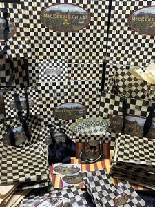 MacKenzie Childs Huge Mixed Lot Gift Box Shopping Bag Tissue Paper Courtly Check - Picture 1 of 22