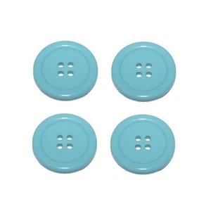 Premium Knopf Knöpfe 20mm 4 loch Bachlor Button Türkis 4 Stück (0309) - Bild 1 von 1