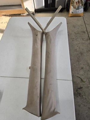 93 94 95 96 Cadillac Fleetwood A Pillar Trim PAIR RH LH Windshield Post Beige - Image 1 of 4