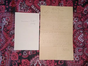 Richard Watson Gilder Unplublished Poem "Musician & Poet Signed - Picture 1 of 5