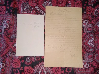 Richard Watson Gilder Unplublished Poem "Musician & Poet Signed - Image 1 of 4