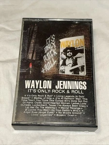 Waylon Jennings It's Only Rock N Roll Cassette Tape 1983 Columbia Records - Picture 1 of 5
