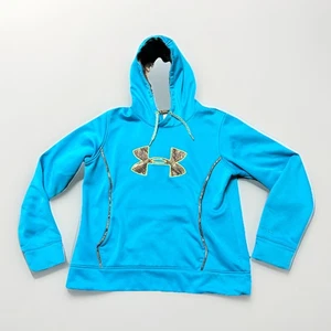 Hunter Storm Under Armour UA Blue Camo Hoodie Size XL - Picture 1 of 5