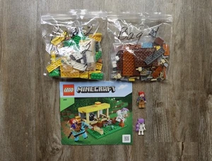LEGO® Minecraft 21171 The Horse Stable 100% Complete W/Instructions Jousting - Picture 1 of 6