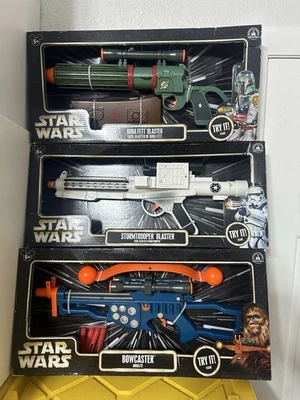 Лот из 3 новых Disney Parks Star Wars штурмовик бластер - bobba fett-bowcaster - Изображение 1 из 4