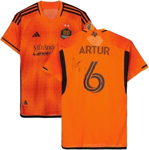 Artur Houston Dynamo Signed Match-Used #6 Jersey from the 2023 MLS Season-Size M - Picture 1 of 5