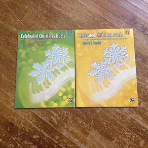 Celebrated Christmas Duets Books 2 & 5 Christmas Favorites Easy Piano - Picture 1 of 11