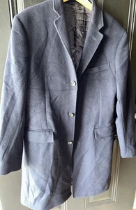 J.Crew Topcoat Uomo Misto Cashmere Ludlow Grigio Scuro 40R - OTTIME CONDIZIONI - Foto 1 di 6