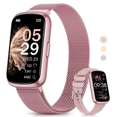 Smartwatch Damen 1.47" Fitnessuhr Pulsuhr SpO2 Schlafmonitor 24 Sportmodi Akt... - Bild 1 von 4