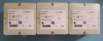 3 Stück Spelsberg Abox 040LA 93x93x55mm Aufputzdose IP65 Abzweigdose grau - Bild 1 von 4