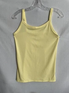 No Boundaries Rib Cami Limoncello Yellow Woman M-(7-9)Tank Top - Picture 1 of 5