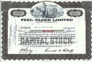 CANADA - Peel-Elder Limited, 1966 (100 Shares) - Bild 1 von 1