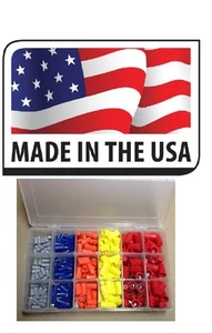 DRAHT TWIST MUTTER STECKER (250 STCK.) SORTIMENT MIT ORGANIZER USA Auto - Zuhause - Bild 1 von 2