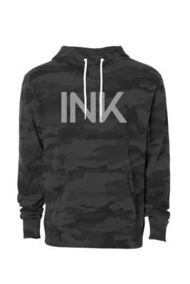 Nuevo Unisex Ink Addict Tinta Negro Camuflaje Jersey Capucha Gris XSMALL-3XLARGE - Imagen 1 de 3